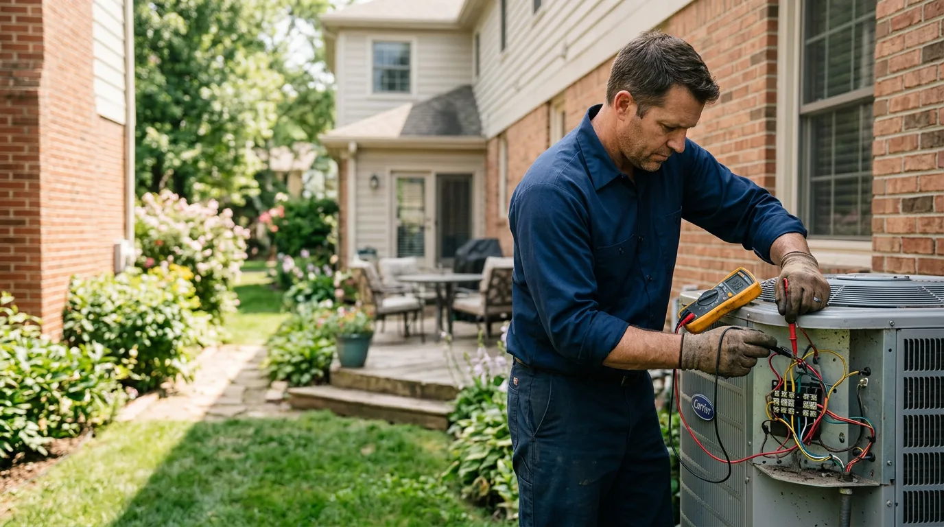 HVAC technician working near Trafford, PA